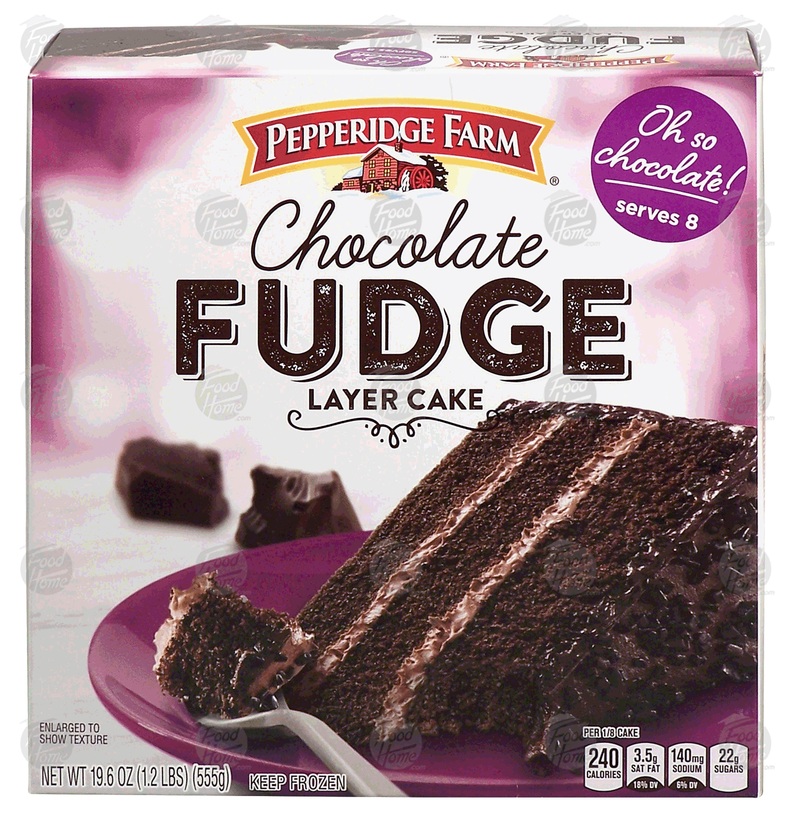 Pepperidge Farm  chocolate fudge 3-layer cake, chocolate confetti topping Full-Size Picture